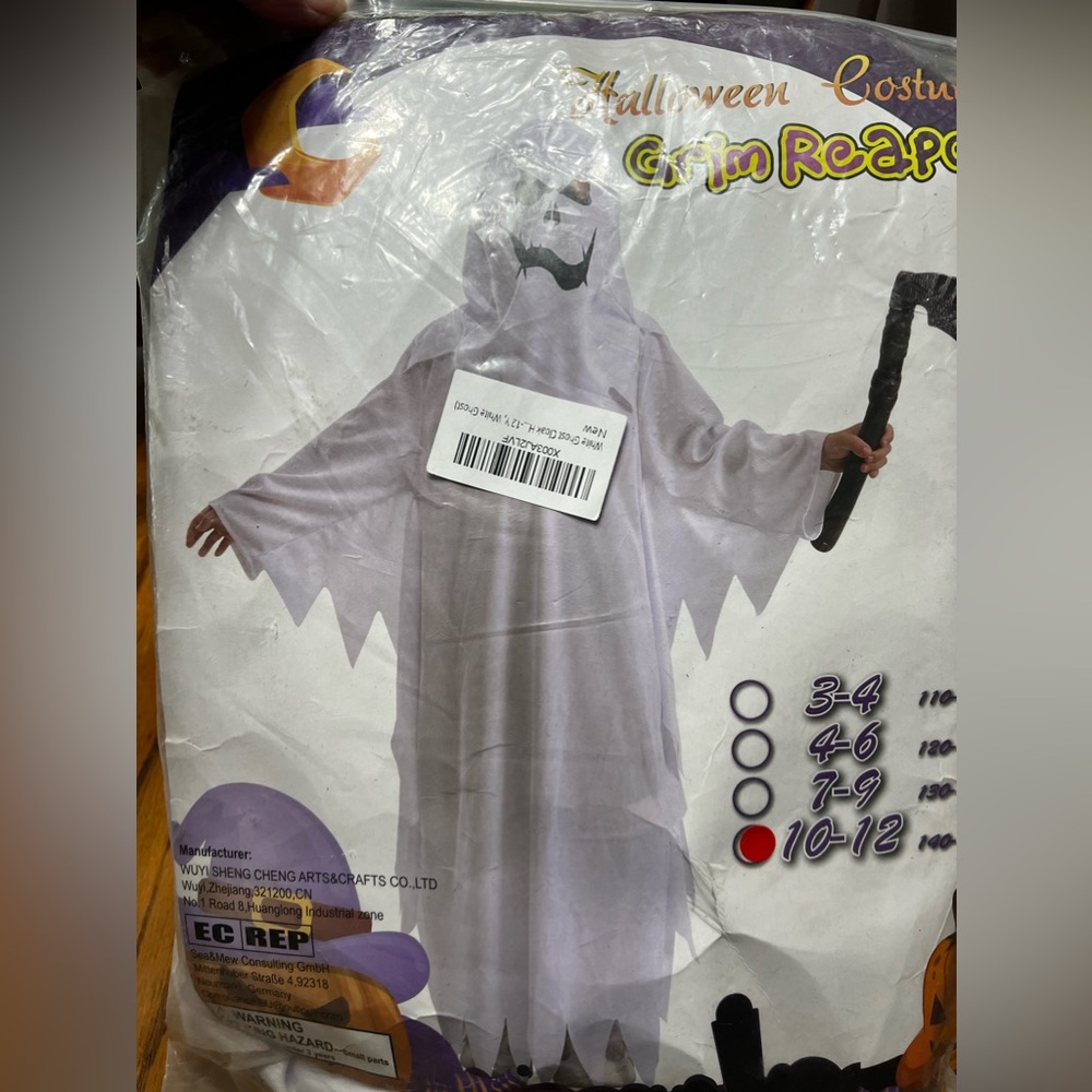 Kids Halloween Ghost Costumes Scary Spooky Cosplay
Dress Up size 10-12